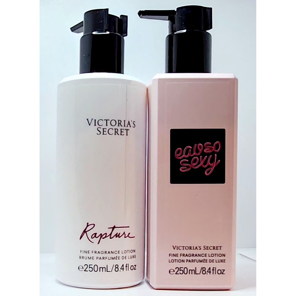 2pc VICTORIA SECRET EAU SO SEXY AND FRAGRANCE SCENTED RAPTURE BODY LOTION NEW